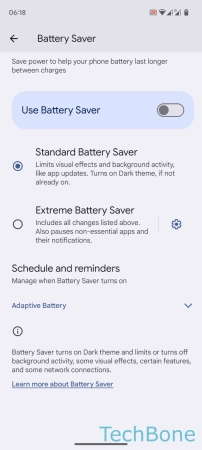How to Turn On/Off Adaptive Battery - Tap on  Adaptive Battery 