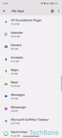 Ein-/ausschalten - Wähle eine  App 