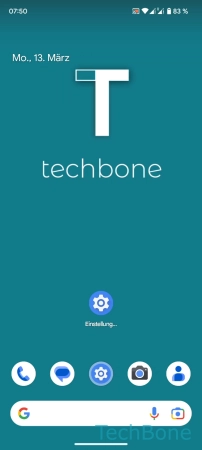 Pausieren - Tippe und halte eine  App 