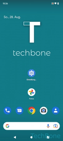 Schritt 1: Tippe und halte die gewünschte App Apps sortieren - Tippe und halte die gewünschte App