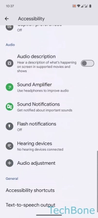 How to Adjust Audio balance - Tap on  Audio adjustment 