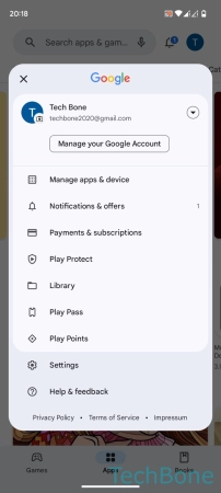 How to Turn On/Off Automatic App Updates - Tap on  Settings 