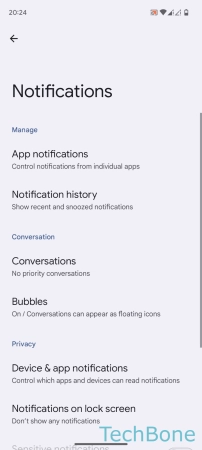 How to Turn On/Off Banner notifications for individual Apps - Tap on  App notifications 