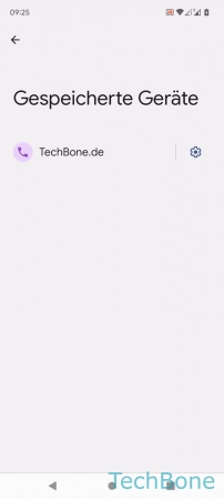 Gekoppeltes Gerät umbenennen - Öffne die  Einstellungen  der gewünschten Verbindung