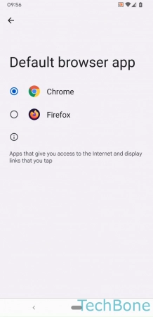 Step 5: Set the default Browser app Browser - Set the default Browser app