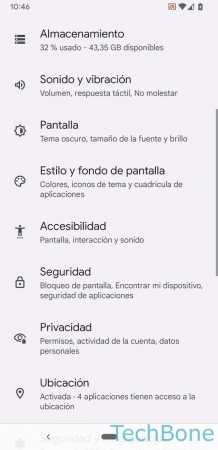 Paso 2: Presiona Estilo y fondo de pantalla Cambiar el Color de Acento del Sistema - Presiona Estilo y fondo de pantalla