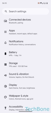 How to Change Notification sound - Tap on  Sound & vibration 