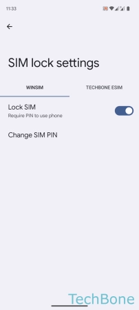 How to Change SIM PIN - Tap on  Change SIM PIN 