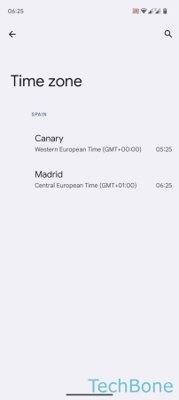 How to Change Time zone - Select the  Time zone 