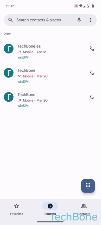 How to Clear the whole Call History - Open the  Menu 