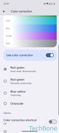 How to Turn On/Off Colour correction - Choose a  Correction mode 
