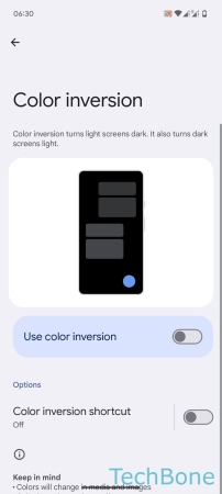 How to Turn On/Off Colour inversion - Enable or disable  Use color inversion 