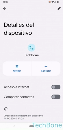 Compartir el Acceso a Internet por Bluetooth - Activa o desactiva  Acceso a Internet 
