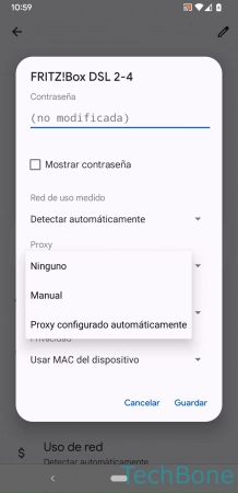 Paso 8: Selecciona Manual o Proxy configurado automáticamente Configurar un Proxy - Selecciona Manual o Proxy configurado automáticamente