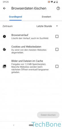 Schritt 6: Wähle Bilder und Dateien im Cache Cache - Wähle Bilder und Dateien im Cache