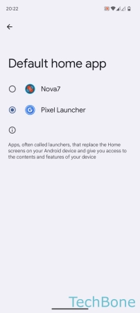 Launcher - Set the  Default   home app 