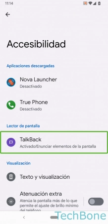 Desactivar TalkBack - Presiona dos veces  TalkBack 