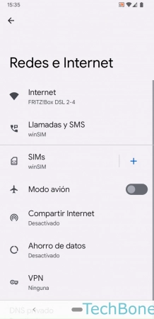 Paso 3: Presiona SIMs Eliminar los Puntos de acceso (APN) - Presiona SIMs