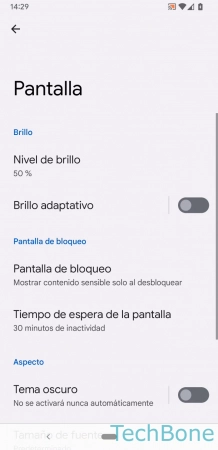 Paso 3: Presiona Tiempo de espera de la pantalla Establecer el Tiempo de espera de la Pantalla - Presiona Tiempo de espera de la pantalla