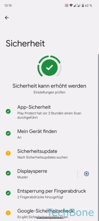 Schritt 3: Tippe auf App-Sicherheit Ein-/ausschalten - Tippe auf App-Sicherheit