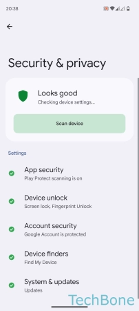 How to Turn On/Off Google Play Protect - Tap on  App security 