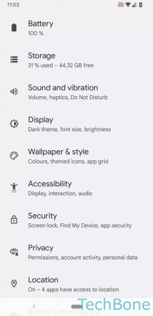 Step 2: Tap on Display How to Adjust Brightness - Tap on Display