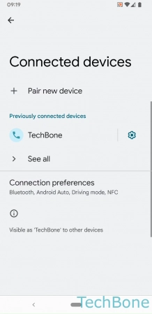 Step 3: Tap on Settings How to Rename paired Bluetooth device - Tap on Settings