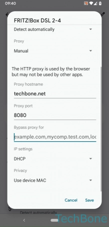 Step 9: Enter the Corresponding data and tap Save How to Set up a Proxy server for Wi-Fi connection - Enter the Corresponding data and tap Save