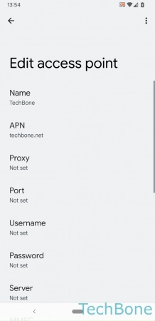 How to Set up Access Point Names (APNs) - Open the  Menu 