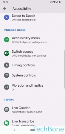 How to Turn On/Off Accessibility menu - Tap on  Accessibility menu 