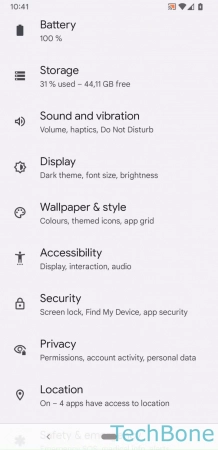 Step 2: Tap on Security How to Turn On/Off SIM card lock - Tap on Security