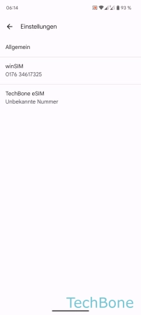 SMS-Zustellberichte - Wähle eine  SIM-Karte   (Dual SIM) 
