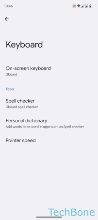 How to Turn On/Off Next-word suggestions - Tap on  On-screen keyboard 