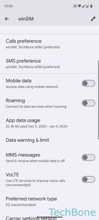 How to Set Start date for Data usage Stats - Tap on  Data warning & limit 