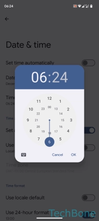 How to Set Time manually - Set the  Time  and tap on  OK 