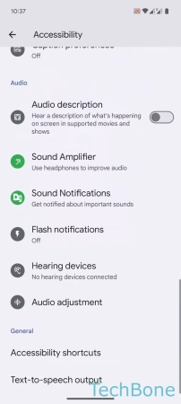 How to Turn On/Off Sound Amplifier - Tap on  Sound Amplifier 