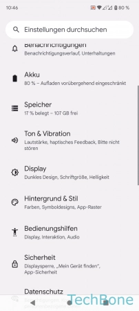 Schritt 2: Tippe auf Ton & Vibration Wähltastentöne - Tippe auf Ton & Vibration