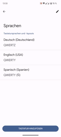 Schritt 7: Tippe auf Bearbeiten Standardsprache der Tastatur - Tippe auf Bearbeiten