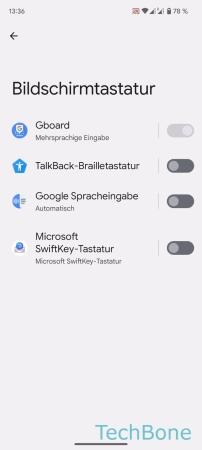 Schritt 5: Tippe auf Gboard Automatischer Punkt - Tippe auf Gboard
