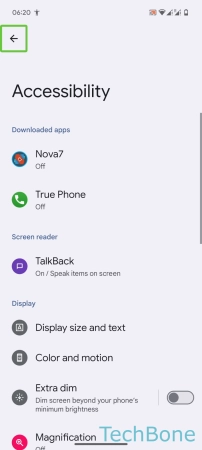 How to Turn Off TalkBack - Tap on  TalkBack 