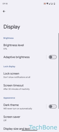 How to Turn On/Off Screen saver - Tap on  Screen saver 