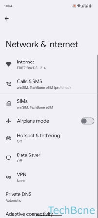 How to Turn on Wi-Fi automatically - Tap on  Internet 