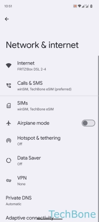 How to Turn On/Off USB tethering - Tap on  Hotspot & tethering 