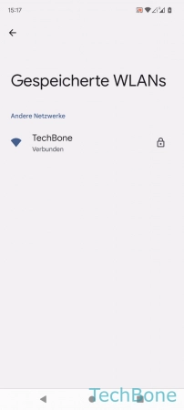 Schritt 5: Wähle die gewünschte WLAN-Verbindung QR-Code teilen - Wähle die gewünschte WLAN-Verbindung