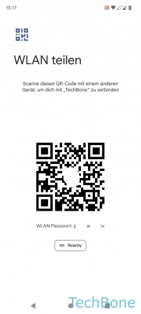 Schritt 7: Scanne den QR-Code mit einem anderen Gerät QR-Code teilen - Scanne den QR-Code mit einem anderen Gerät