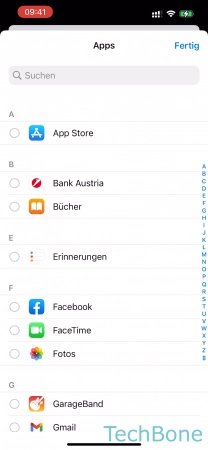 Anrufe & Nachrichten - Wähle die gewünschten  Apps  aus