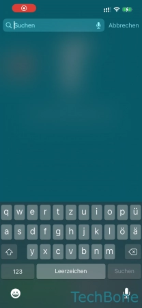 Schritt 2: Gebe den gewünschten Suchbegriff ein Das iPhone durchsuchen - Gebe den gewünschten Suchbegriff ein