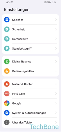 Einschalten - Tippe auf  System & Aktualisierungen 