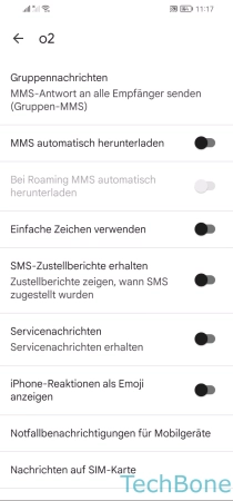 MMS automatisch herunterladen - Aktiviere oder deaktiviere  MMS automatisch herunterladen 