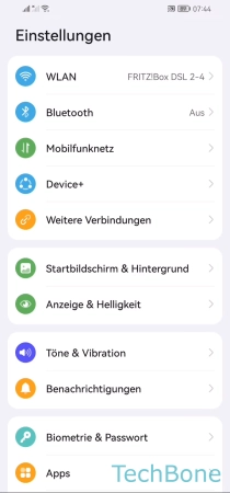 Lautlos mit/ohne Vibration - Tippe auf  Töne & Vibration 